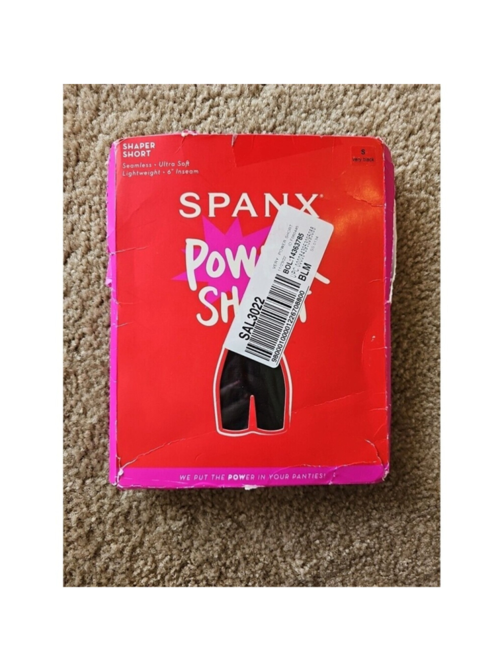 Spanx Women's Power Short Mid Thigh Shaper Short Black Size Small NEW $36